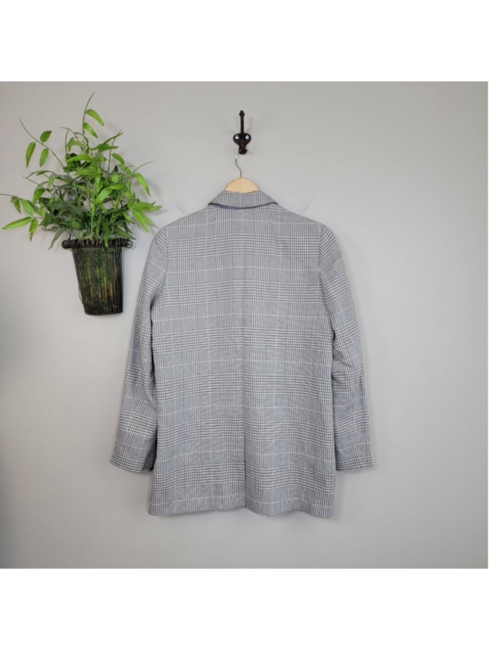 Madewell S Dorset Blazer Galloway Plaid Double Button Notched Collar Oversized - Picture 10 of 12